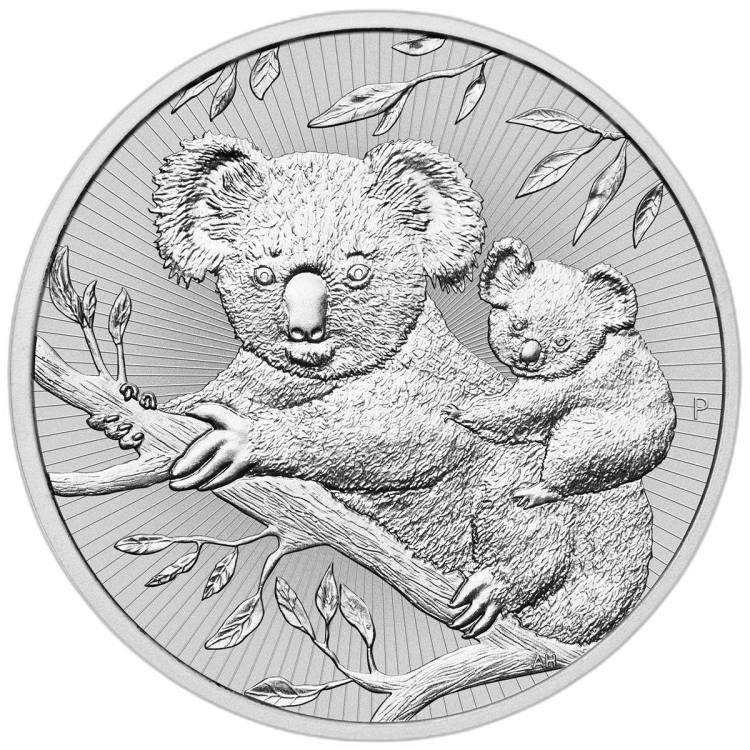 2 Troy ounce zilveren munt Koala Mother and Baby 2018 achterkant