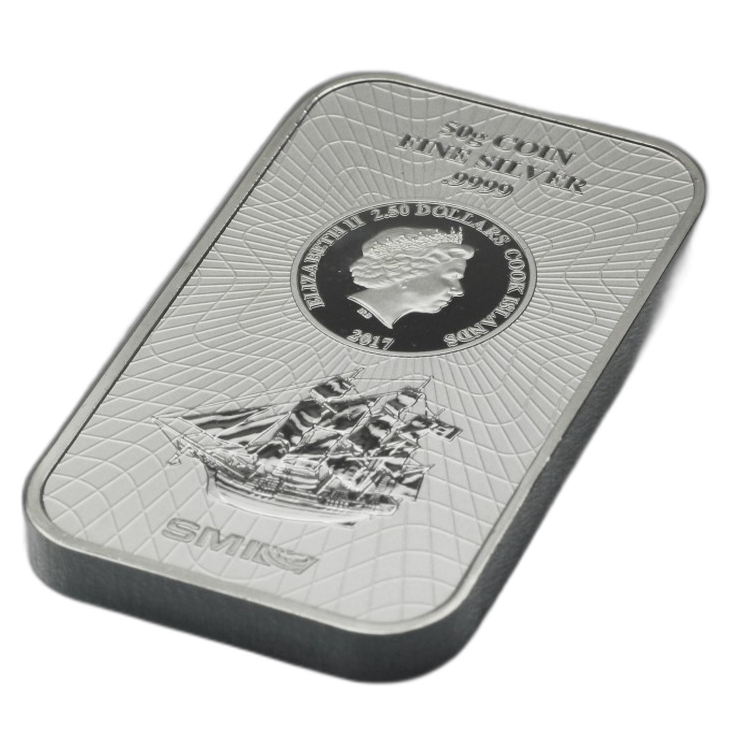 Set zilveren muntbaren Cook Islands 85 gram perspectief 1