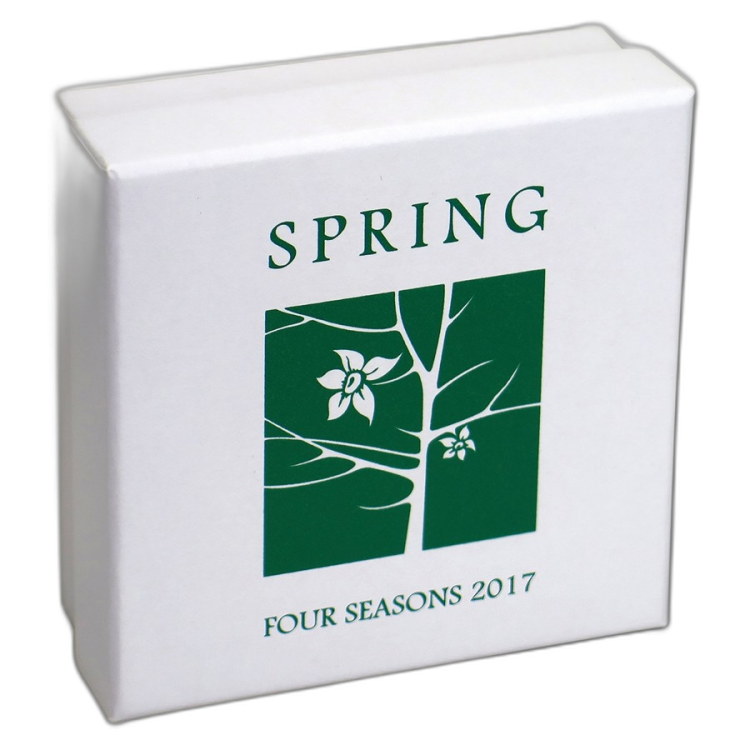 2 Troy ounce silver coin Niue Spring 2017 angle 2