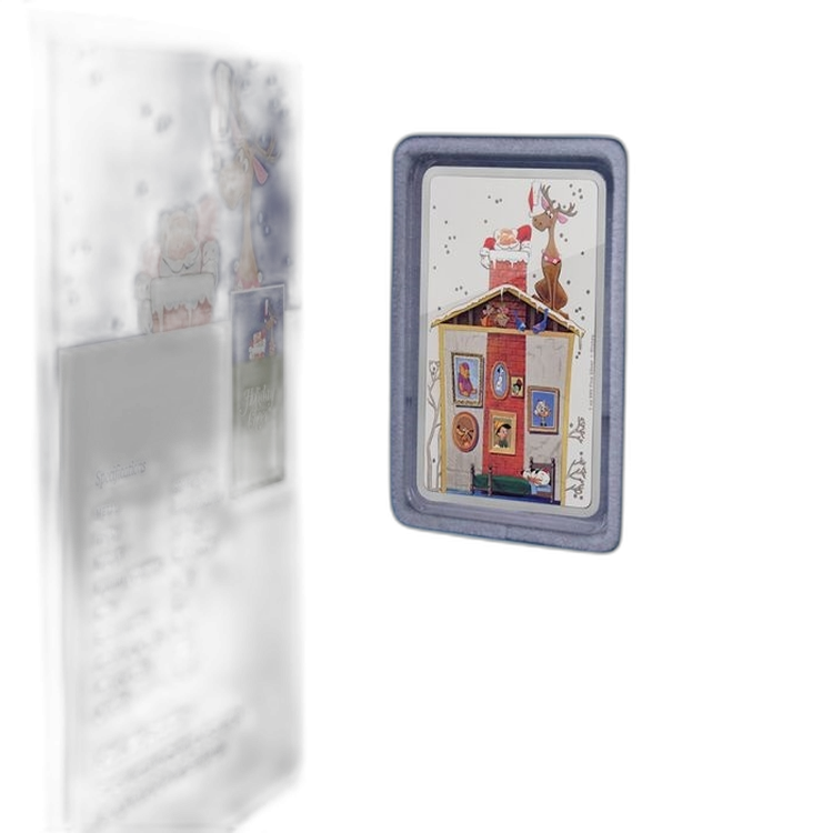 1 Troy ounce zilveren muntbaar Disney Christmas 2018 angle 2