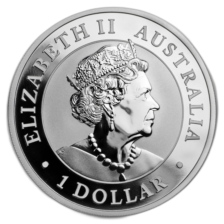 1 Troy ounce zilveren munt Koala 2019 achterkant
