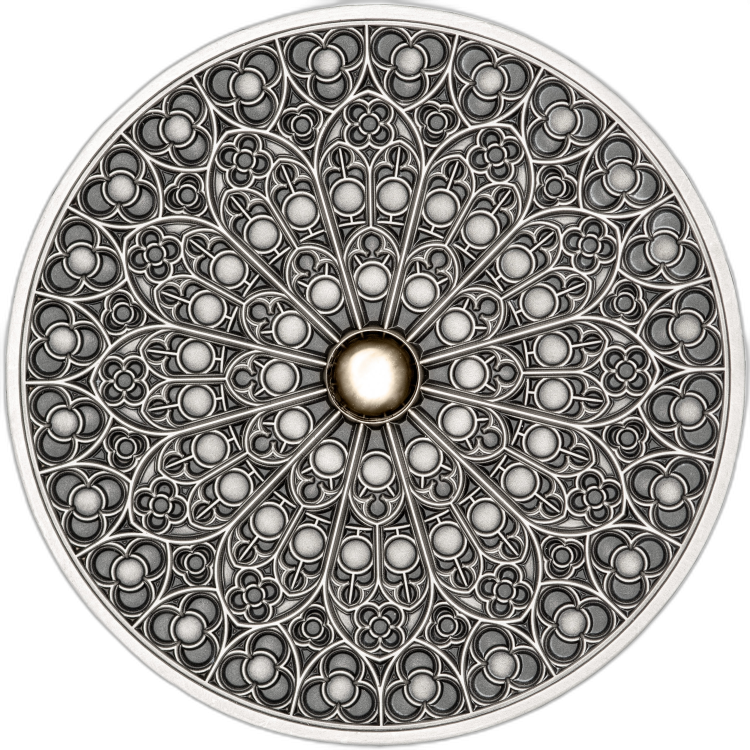 3 Troy ounce zilveren munt Mandala Art V - Gothic perspectief 1