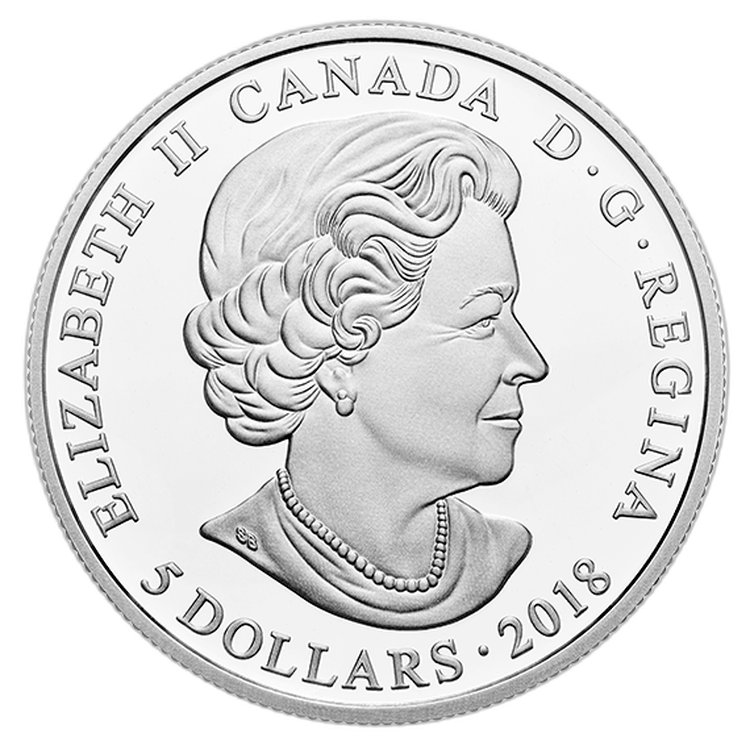 Silver coin September Birthstone Swarovski back