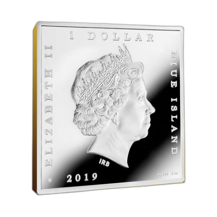 1 Troy ounce zilveren munt Scream Munch achterkant