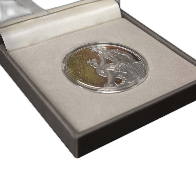 3 Troy ounce zilveren munt Planets and Gods - Mercury perspectief 5