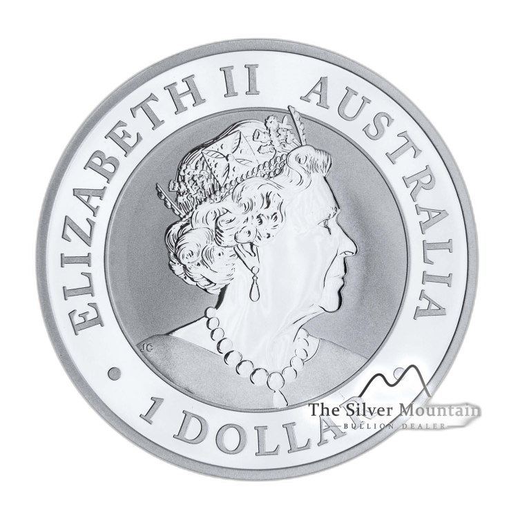 1 Troy ounce silver coin Emu 2019 angle 1