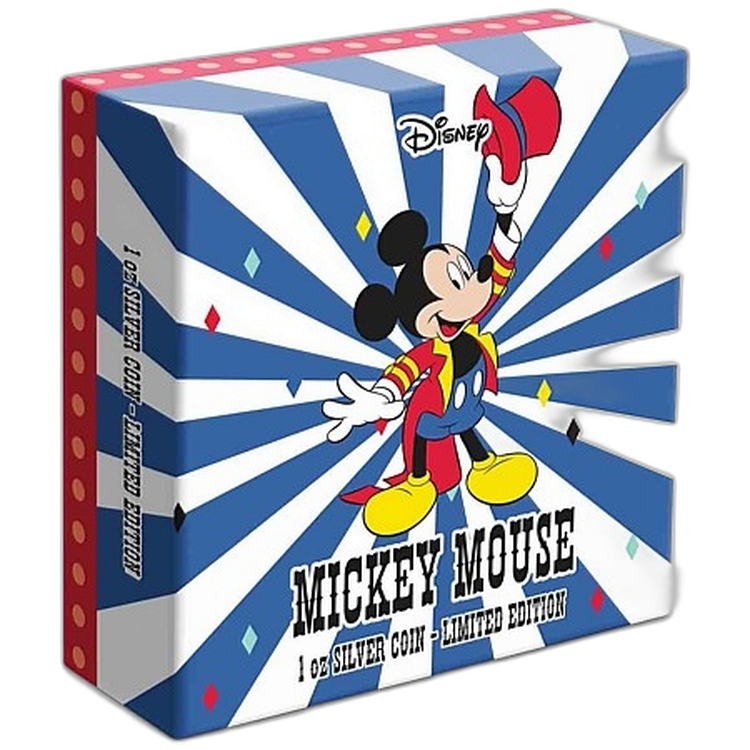 1 Troy ounce zilveren munt Disney - Carnival Mickey Mouse 2019 perspectief 2