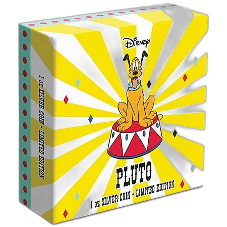 1 Troy ounce zilveren munt Disney - Carnival Pluto 2019 achterkant