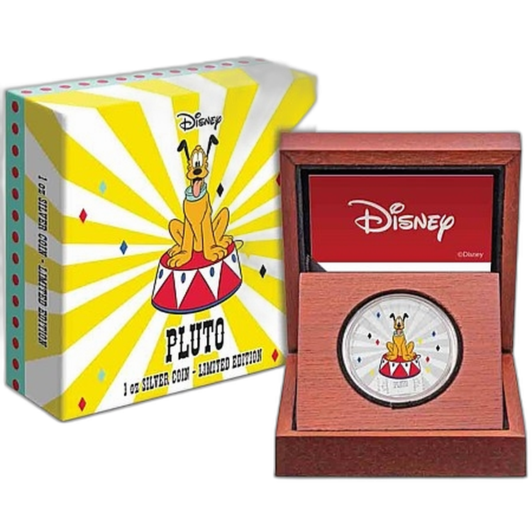 1 Troy ounce zilveren munt Disney - Carnival Pluto 2019 perspectief 1