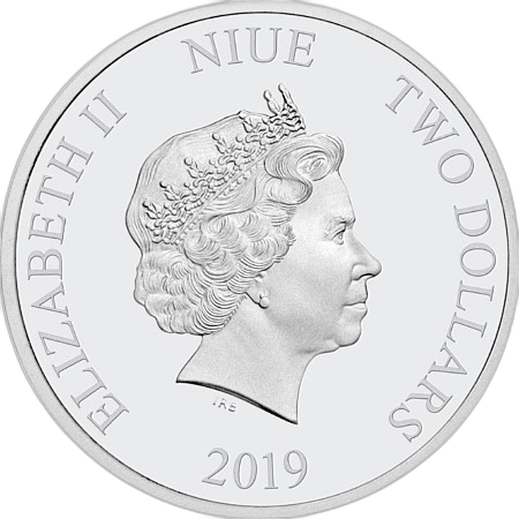 1 Troy ounce zilveren munt Disney Lunar Year of the Pig 2019 back