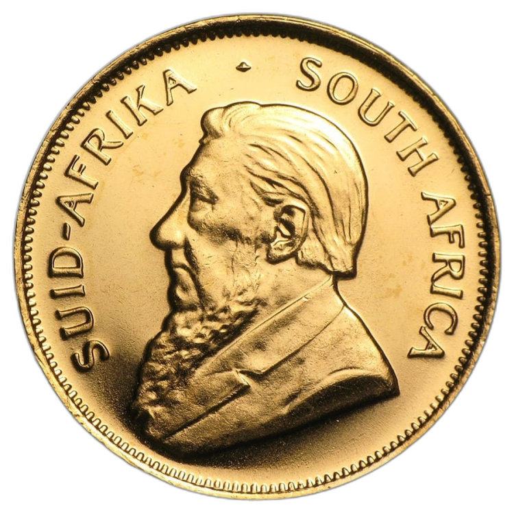 1/4 Troy ounce gold coin Krugerrand proof angle 5