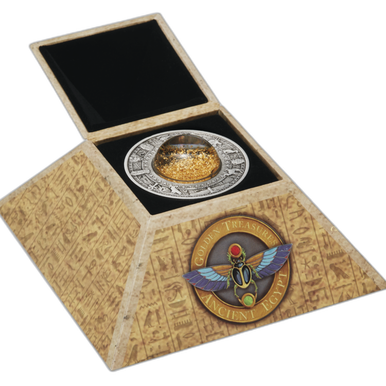 2 Troy ounce zilveren munt Ancient Egypt 2019 perspectief 2