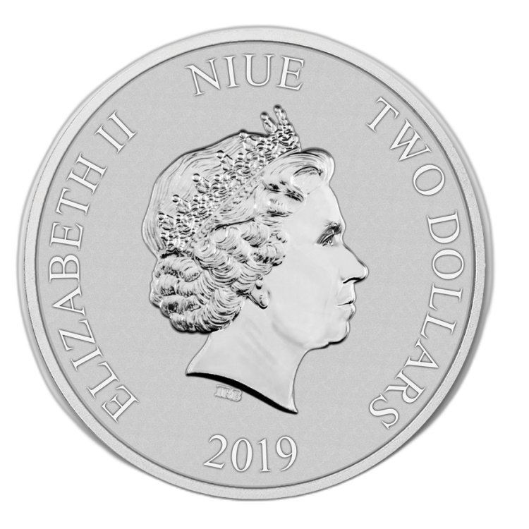 1 Troy ounce zilveren munt Lion King back