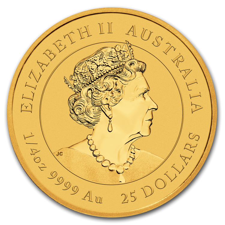 1/4 Troy ounce gold coin Lunar 2020 back