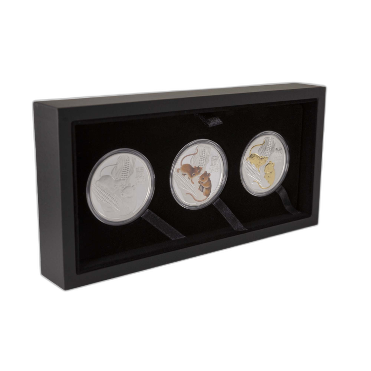 3x 1 Troy ounce zilveren munten Lunar 2020 perspectief 7