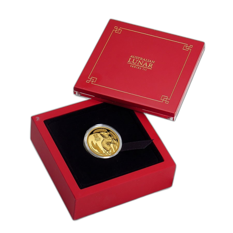 1 Troy ounce golden coin Lunar 2020 Proof back