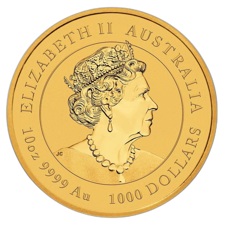 10 Troy ounce gouden munt Lunar 2020 back