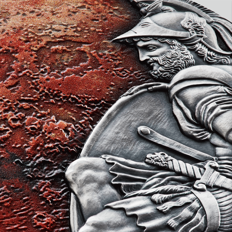 3 troy ounce silver coin Cameroon - Mars 2020 angle 1