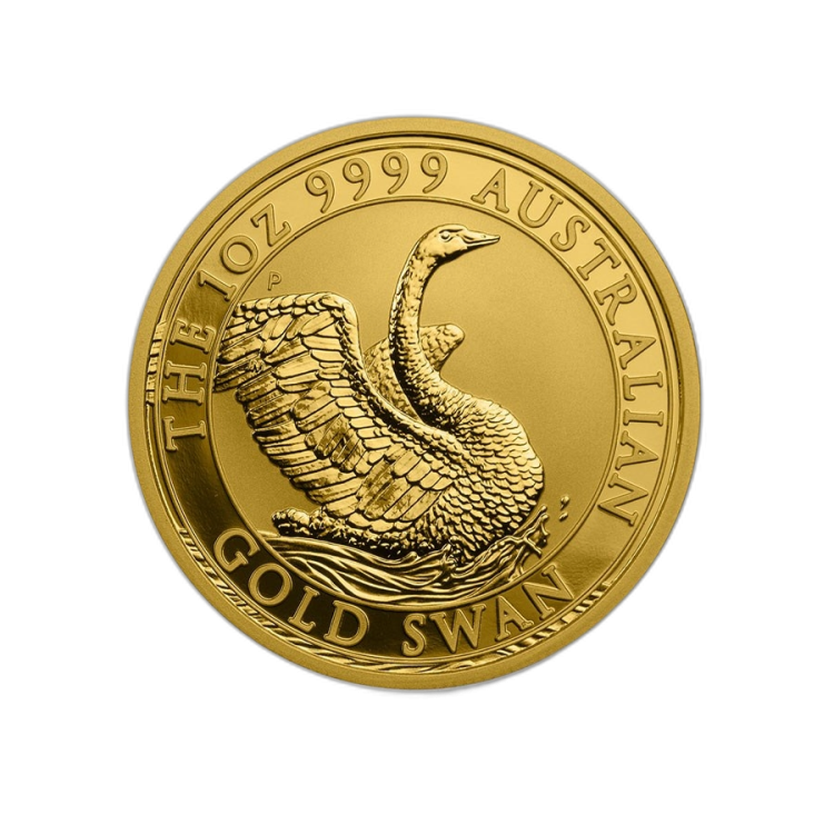 1 troy ounce gouden munt zwaan 2020 achterkant