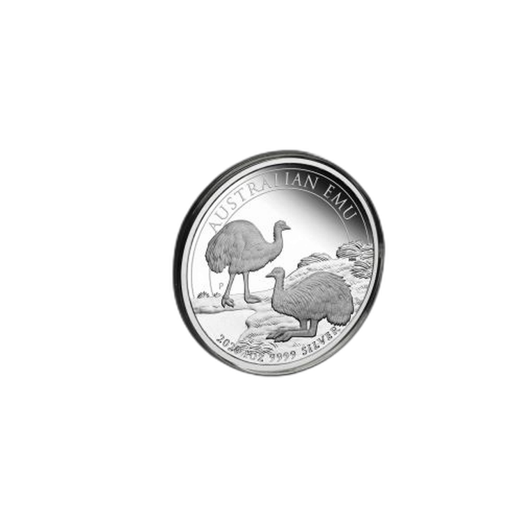 1 Troy ounce silver coin Emoe 2020 Proof back