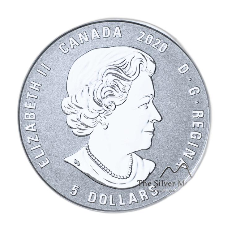 Silver coin July Birthstone Swarovski 2020 angle 4