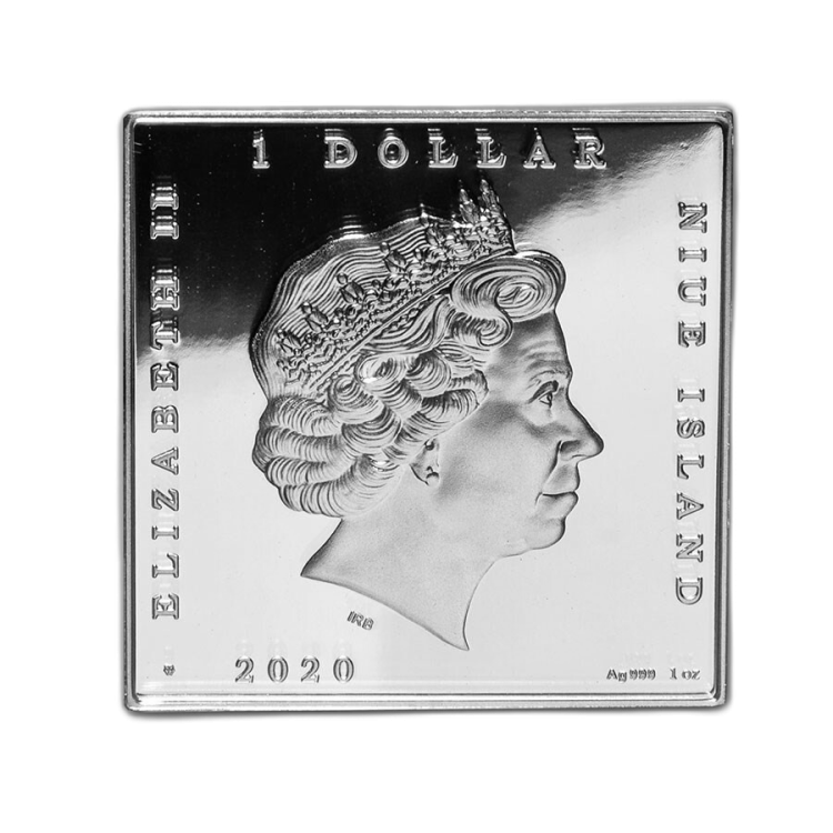 1 troy ounce zilveren munt Bedreigde zwaan Jan Asselijn Proof achterkant