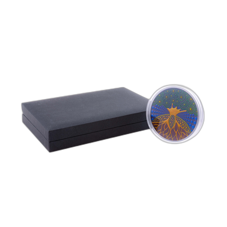 3 troy ounce zilveren munt Boom des levens Proof 2020 perspectief 5