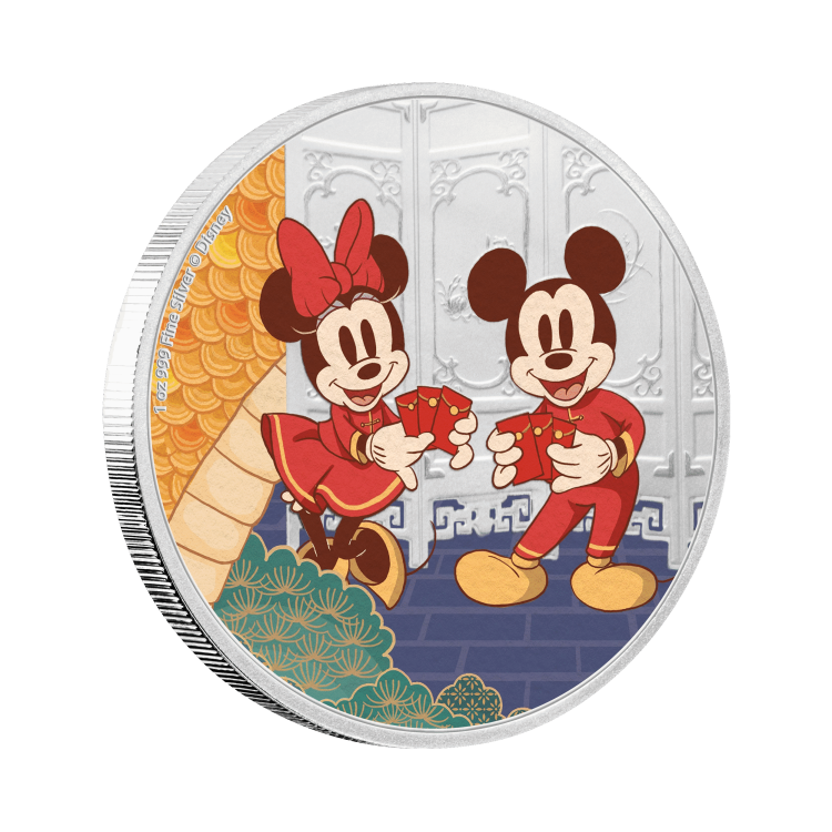 1 Troy ounce zilveren munt Disney Lunar jaar van de muis - Lang leven 2020 perspectief 1