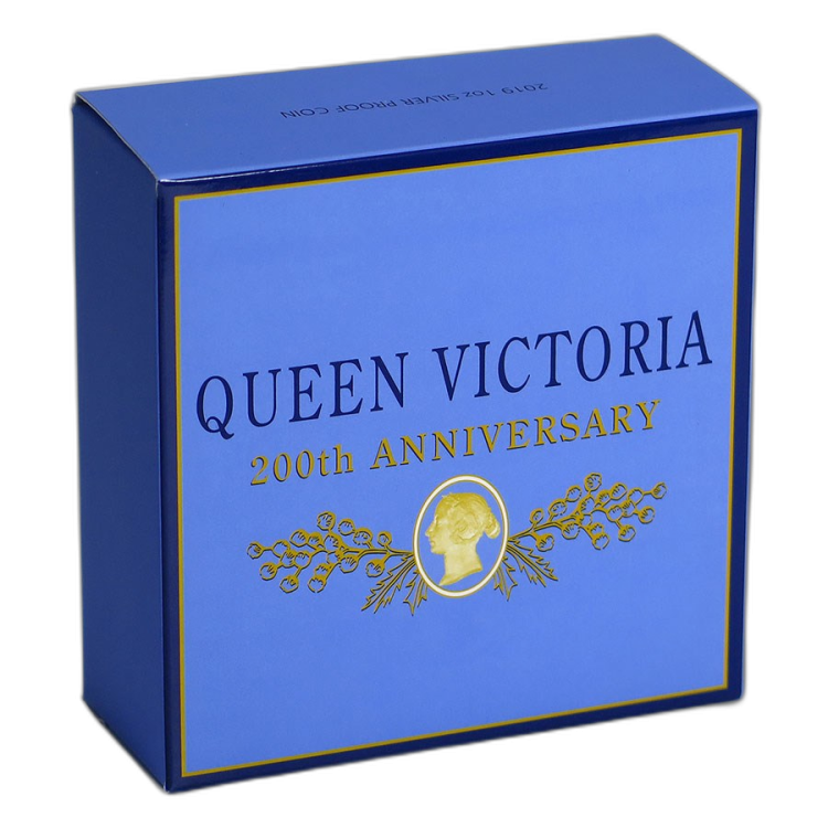 1 Troy ounce silver coin Victoria Proof 2019 angle 1