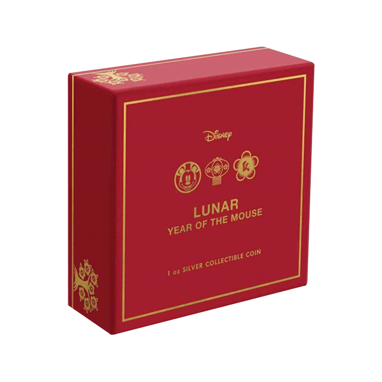 1 Troy ounce zilveren munt Disney Lunar Year of the Mouse 2020 perspectief 2