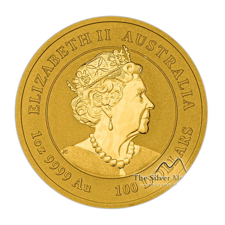 1 troy ounce gouden Lunar Year of the Ox munt achterkant