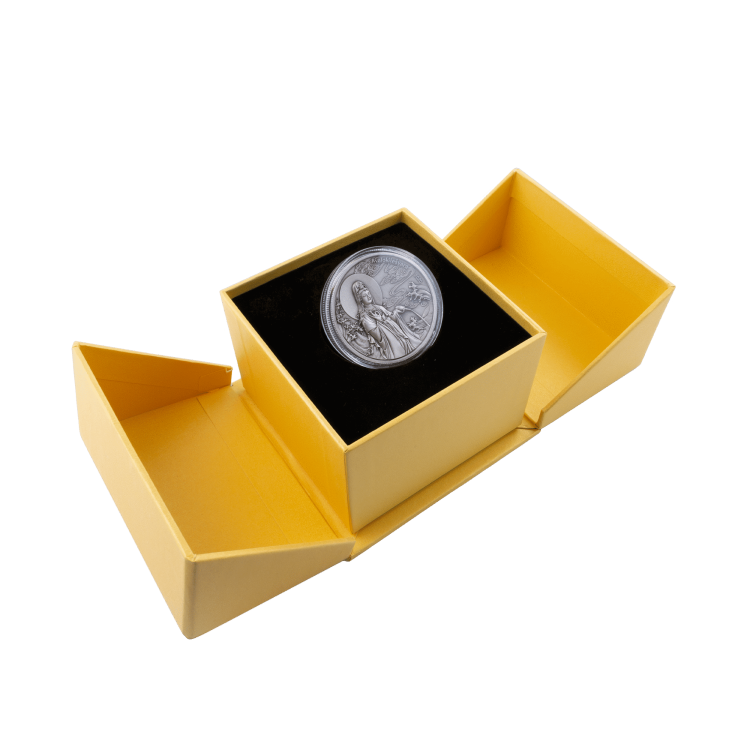 2 troy ounce zilveren munt Samoa Avalokiteshvara Piedfort - antieke afwerking 2020 perspectief 2