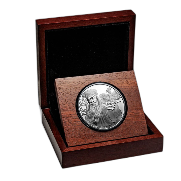 1 troy ounce silver coin Harry Potter - Albus Bumbledore 2020 proof angle 2