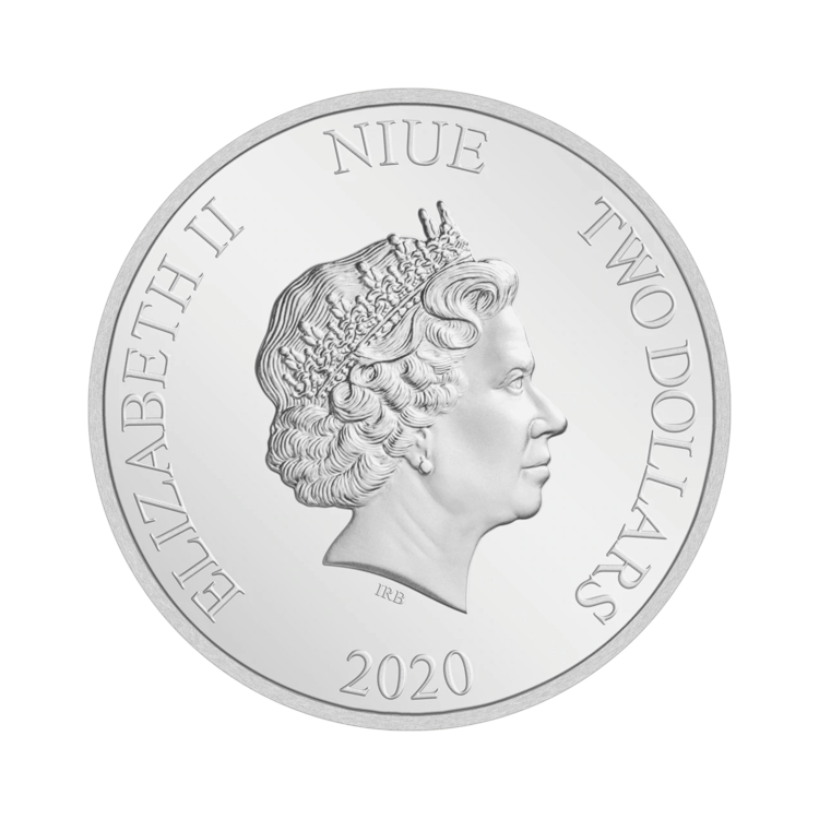 1 troy ounce zilveren munt Disney Mickey Mouse - ready set go proof 2020 achterkant