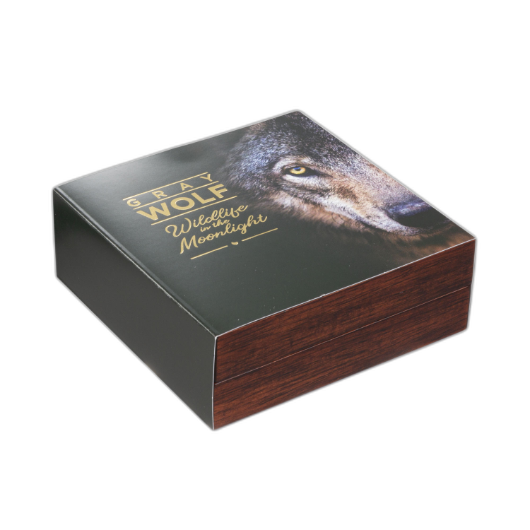 2 troy ounce zilveren munt Gray Wolf - antieke afwerking 2020 achterkant