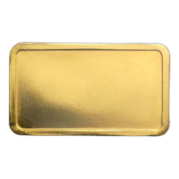 5 Gram goldbar Degussa back