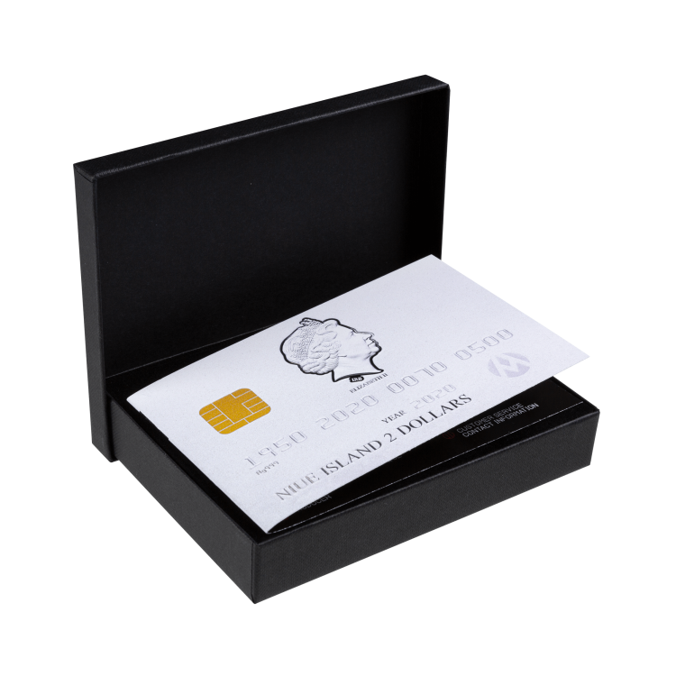 1,5 troy ounce zilveren credit card munt 2020 perspectief 5