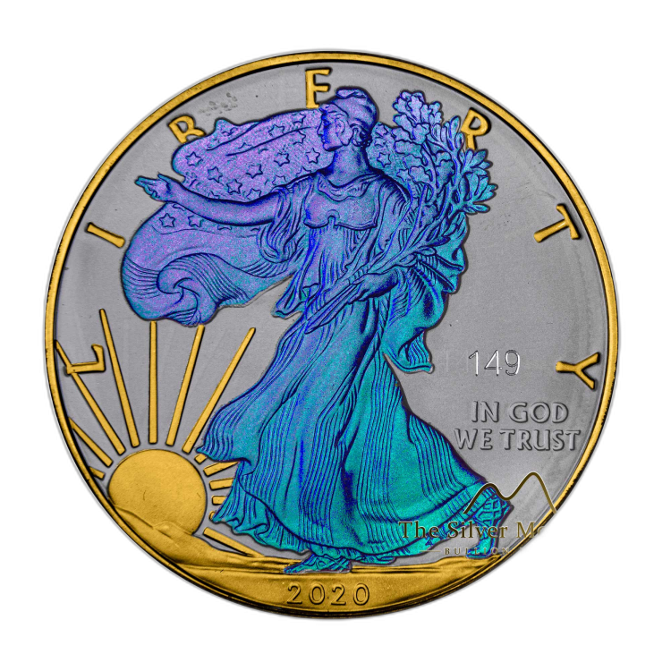 1 troy ounce zilveren munten set Chameleon perspectief 8