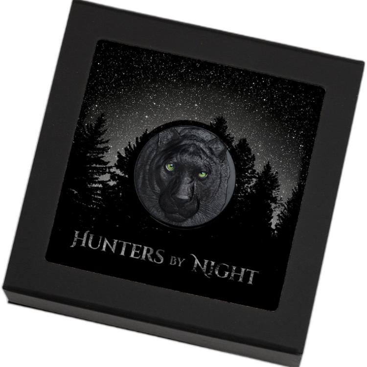 2 troy ounce silver coin Black Panther 2020 proof back