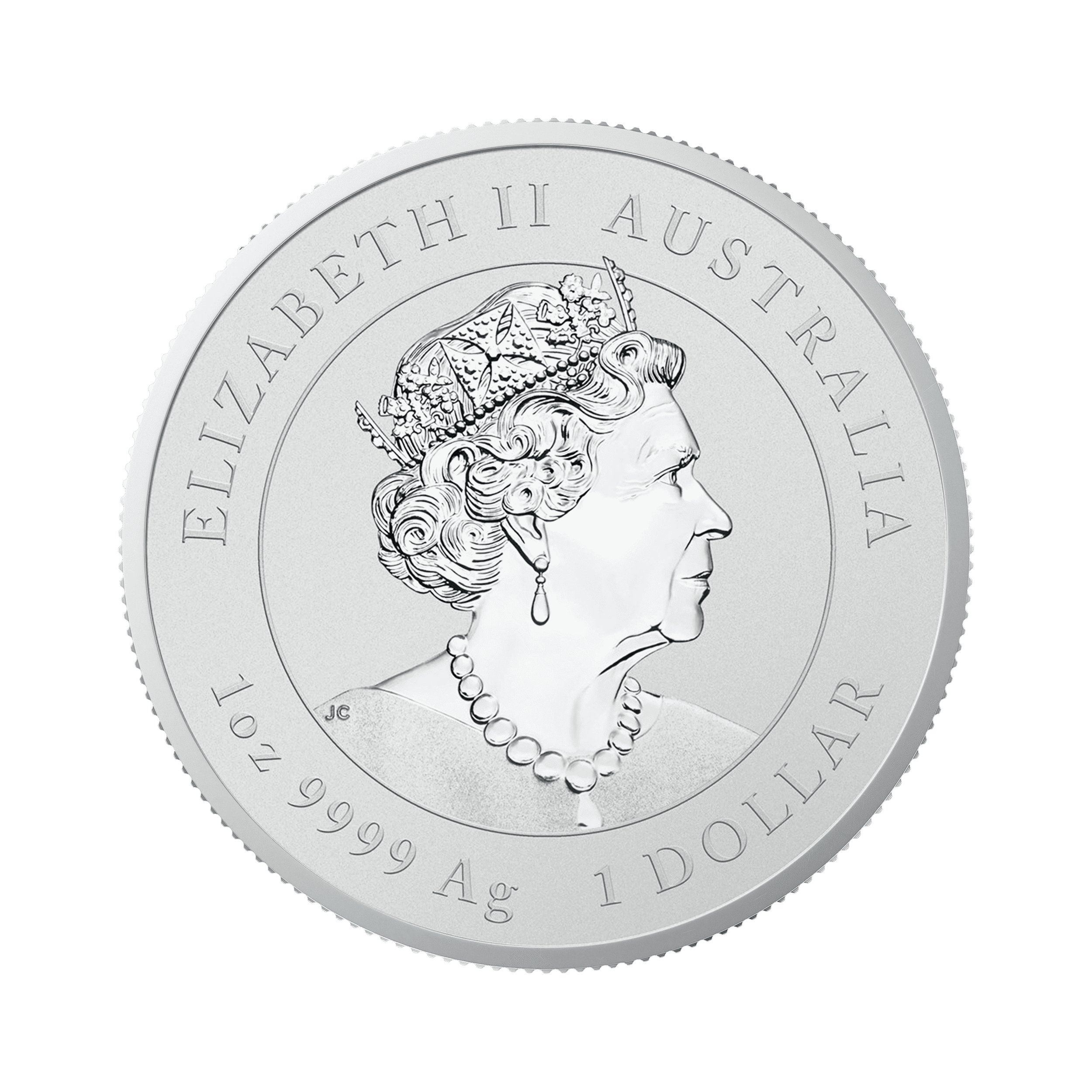 1 troy ounce silver coin Lunar 2021 back