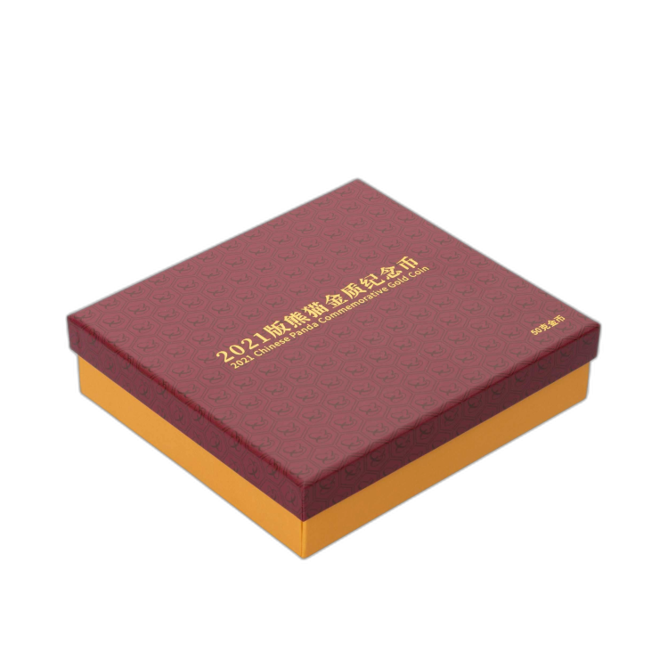 50 Gram gold coin Panda 2021 Proof angle 5