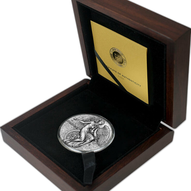 2 troy ounce silver Fortuna coin Celestial Beauty 2021 back