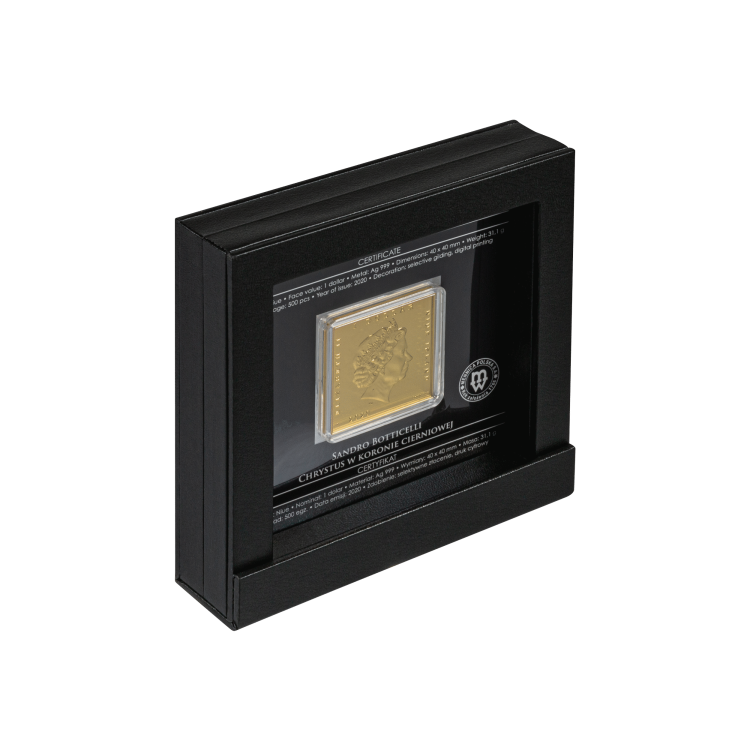 1 troy ounce zilveren munt Christus met doornen gekroond 2020 perspectief 4