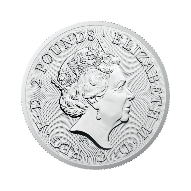 1 troy ounce silver coin Robin Hood 2021 back