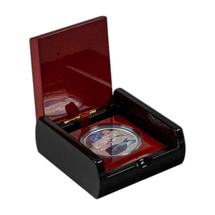 1 troy ounce zilveren munt Pijlstaartrog 2021 Proof achterkant