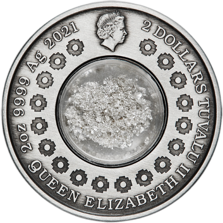 2 troy ounce zilveren munt tranen van de maan 2021 perspectief 2