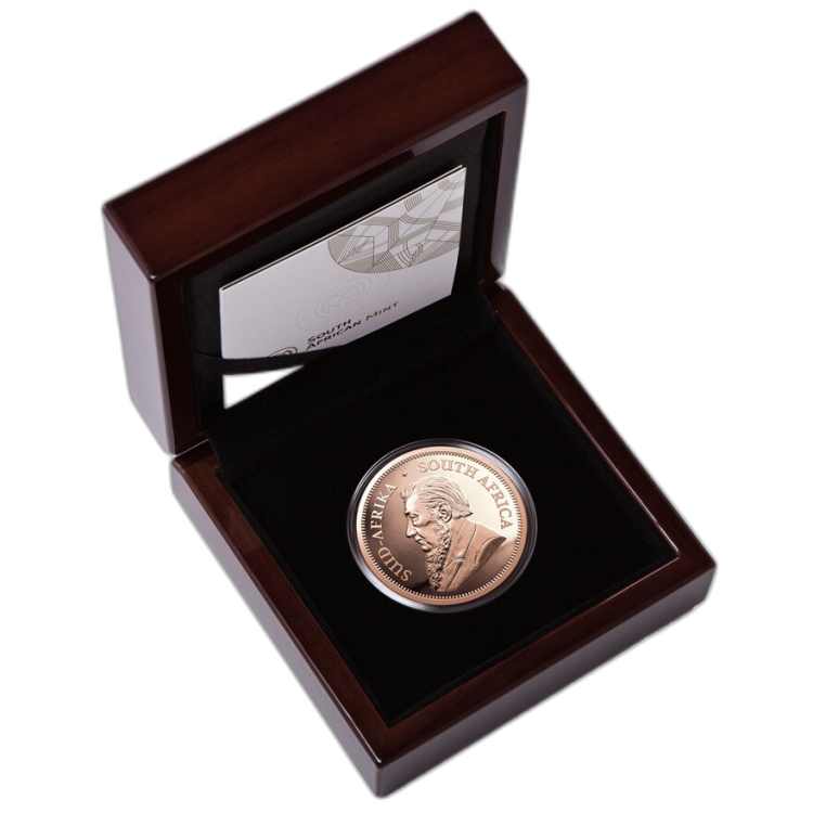 2 Troy ounce gouden munt Krugerrand 2021 Proof achterkant