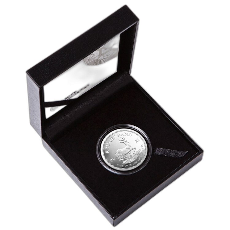 1 Troy ounce zilveren munt Krugerrand 2021 Proof perspectief 1