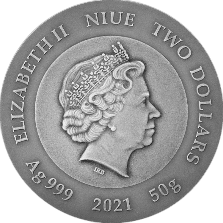 Silver coin Crypto mining 2021 angle 2