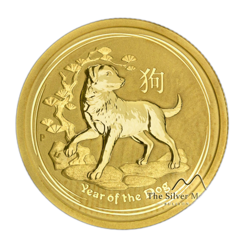 1/4 Troy ounce gouden Lunar munt 2018 voorkant
